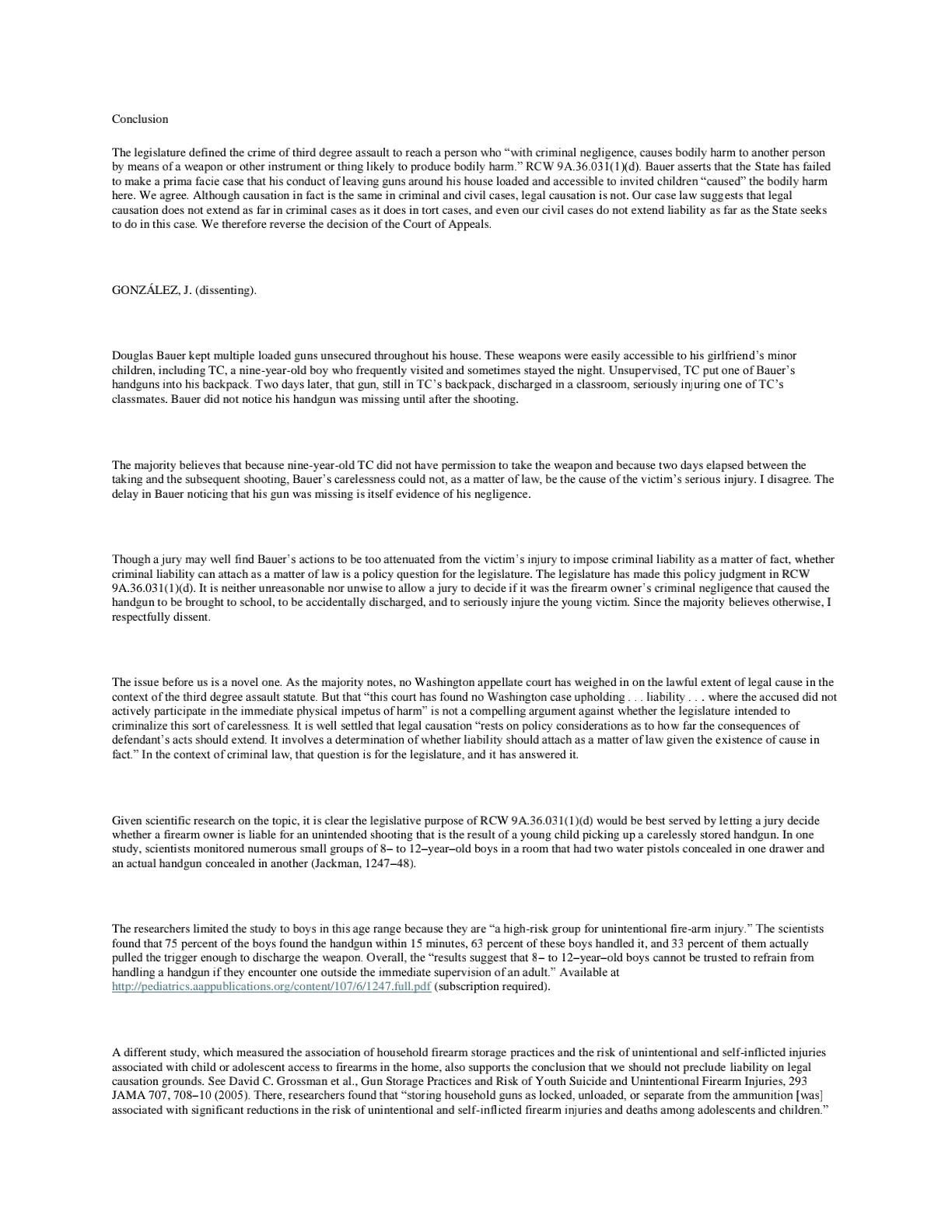 Case In State v. Bauer (2014), Douglas L. Bauer