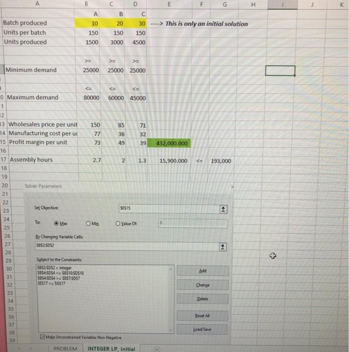 please help?? PROBLEM: A company manufactures