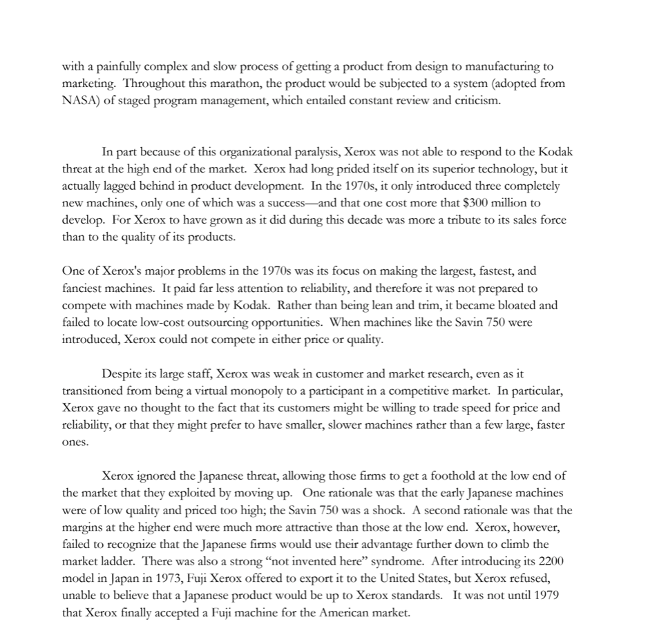 Read the mini-case and answer the following