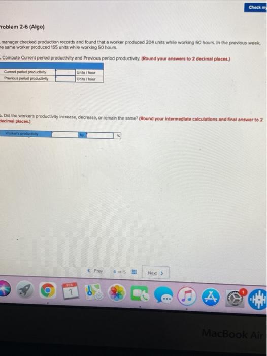 Check my work Problem 2-3 (Algo) Compute the