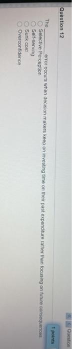 Question Question 12 1 points The error occurs
