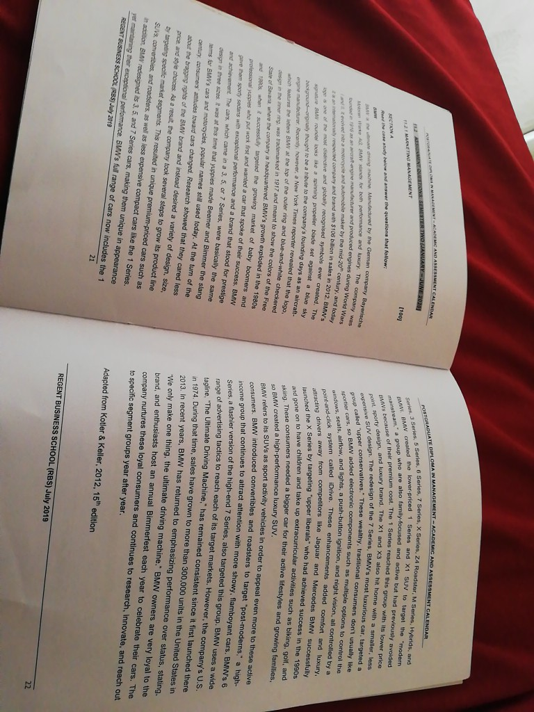 1.1 Discuss using relevant examples from the case