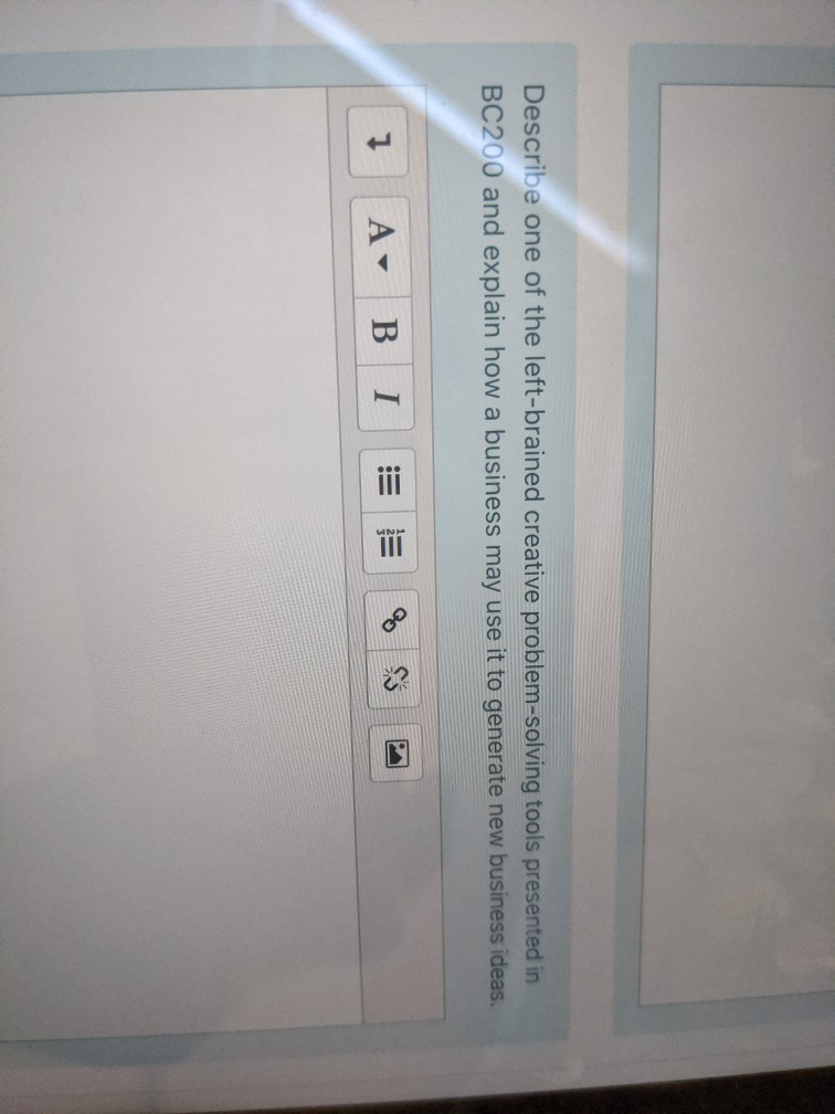 Describe one of the left-brained creative