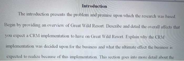 i need introduction about Great Wild Resort