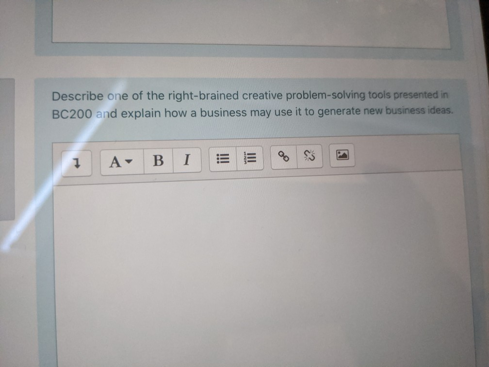 Describe one of the left-brained creative