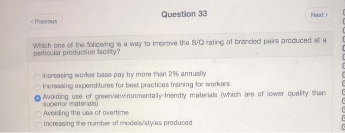 Question 33 Next  style=