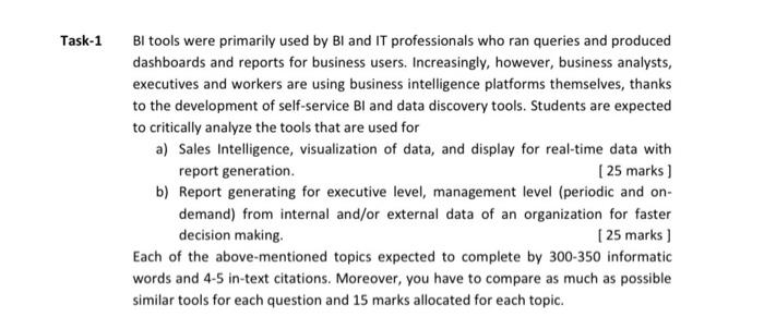 BI tools were primarily used by BI and IT