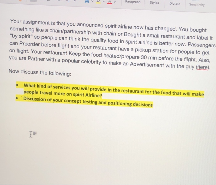 A N DA Paragraph Styles Diet S LIVITY Your