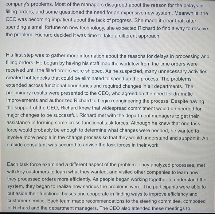 CASE: Ultimate Office Products (Leading Change