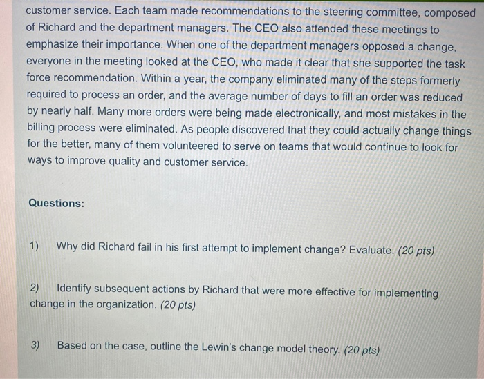 CASE: Ultimate Office Products (Leading Change