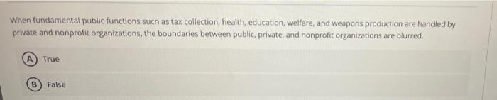 When fundamental public functions such as tax