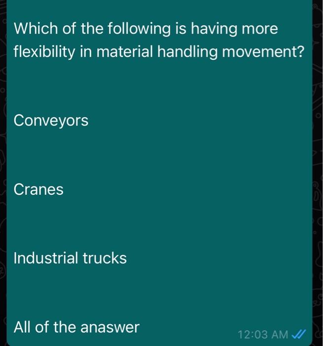 it's facilities planning and material faciliry