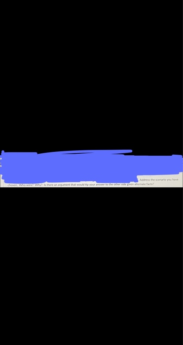 SCENARIO 1 A discount department store has a