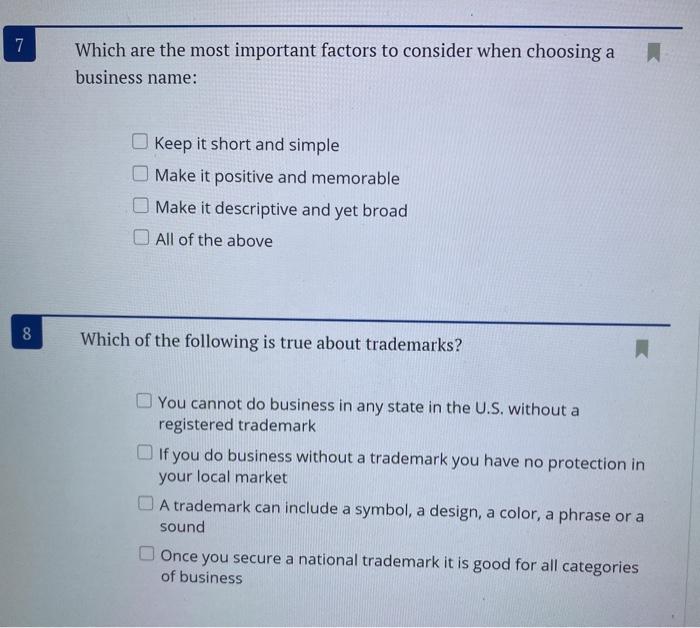 7 Which are the most important factors to