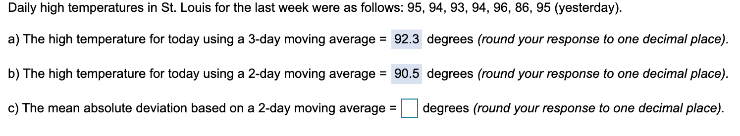 Need help solving C Daily high temperatures in