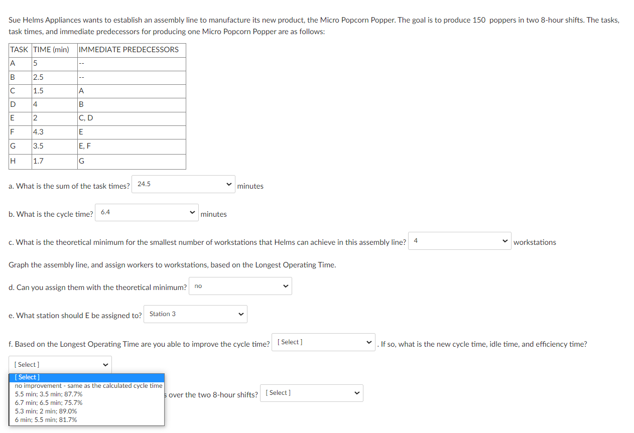 the last question : What is the total idle time