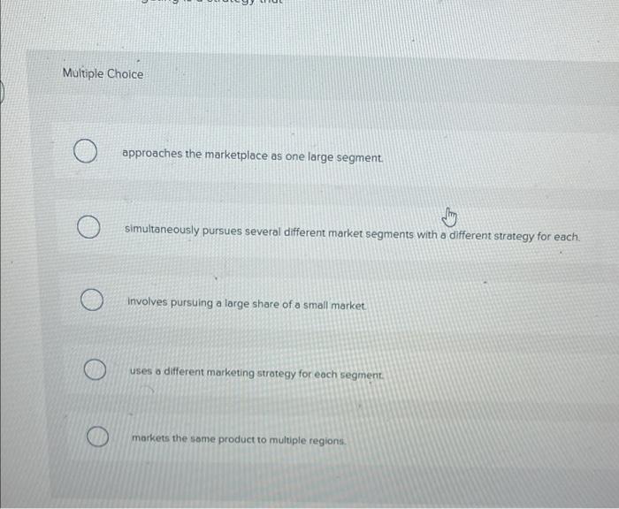 Multiple Choice approaches the marketplace as one
