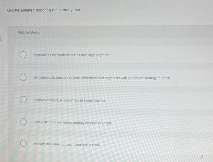 Multiple Choice approaches the marketplace as one