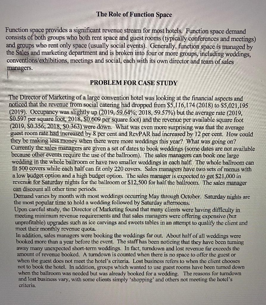 The Role of Function Space Function space