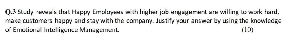 note :human behaviour assignment Q.3 Study