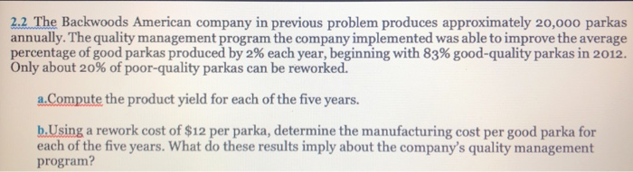 2.2. The Backwoods American company in previous