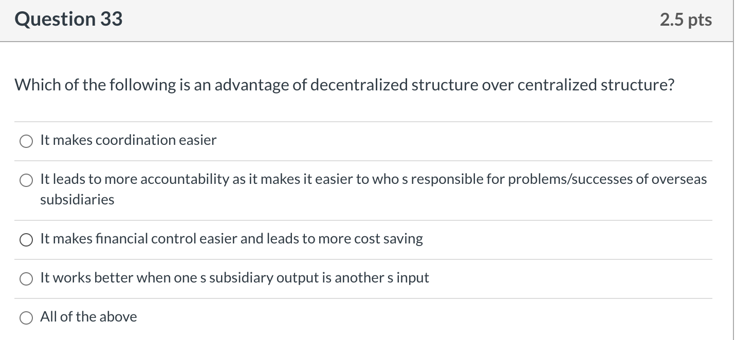 Question 35 2.5 pts Canada, a federation of 13