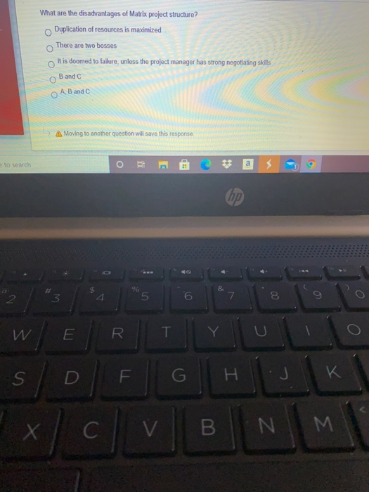 What are the disadvantages of Matrix project