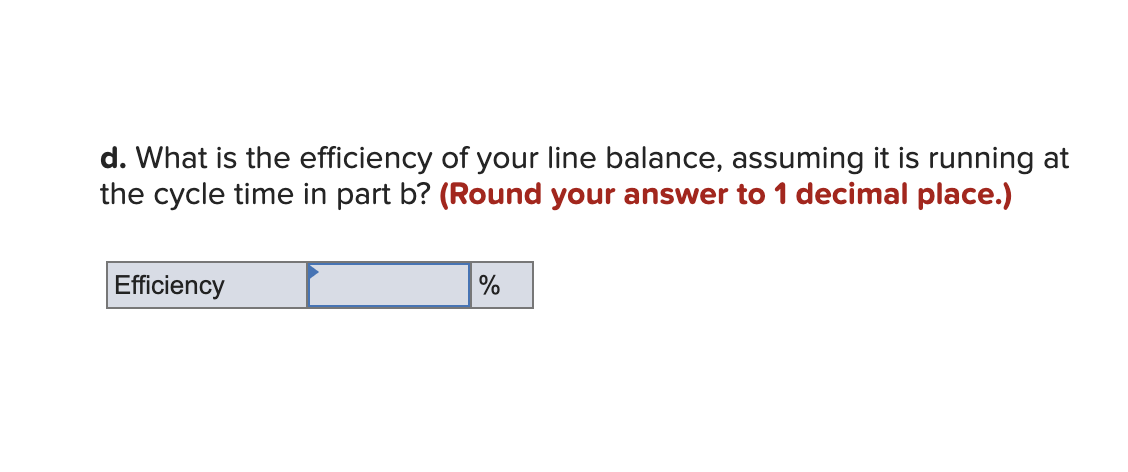 The desired daily output for an assembly line is