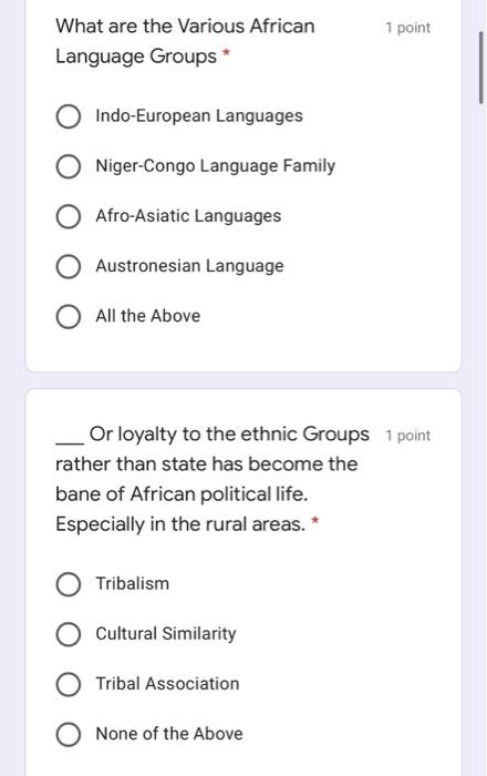 1 point What are the main reasons for
