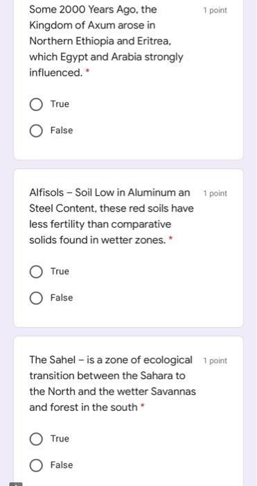 1 point What are the main reasons for