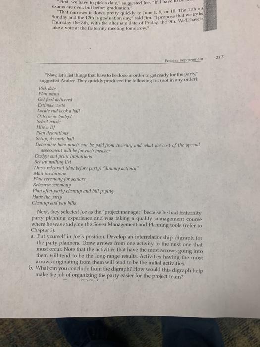 First, we have to pick a date," suggested Joe.