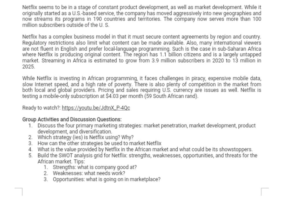 Netflix seems to be in a stage of constant