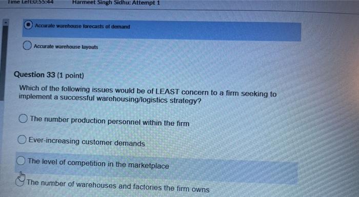 Time Left:55:44 Harmeet Singh Sidhu: Attempt 1