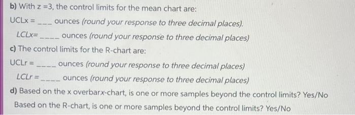 Refer to Table S6.1 - Factors for Computing