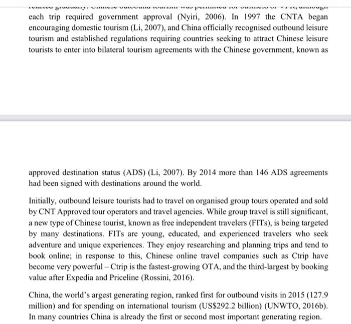 Case Study - China's Tourism System Between 1949