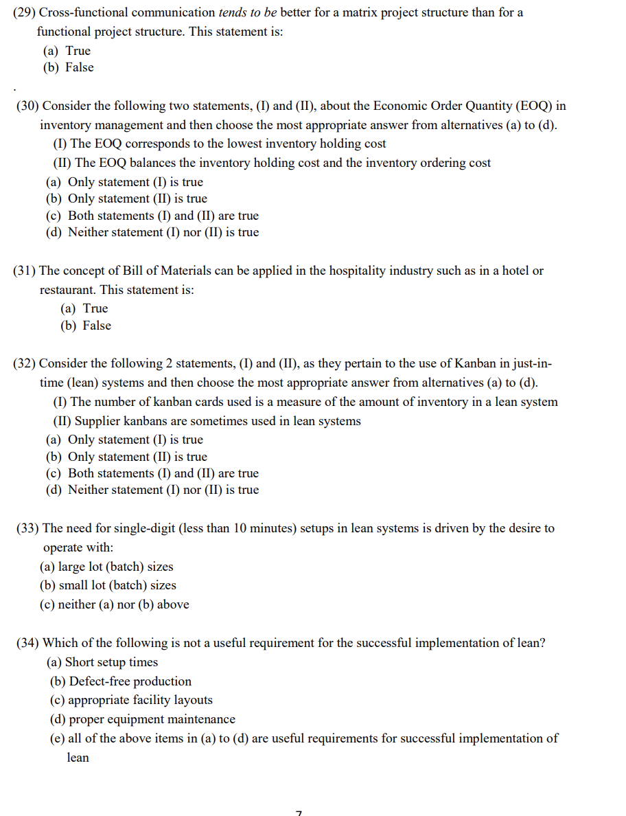 (29) Cross-functional communication tends to be