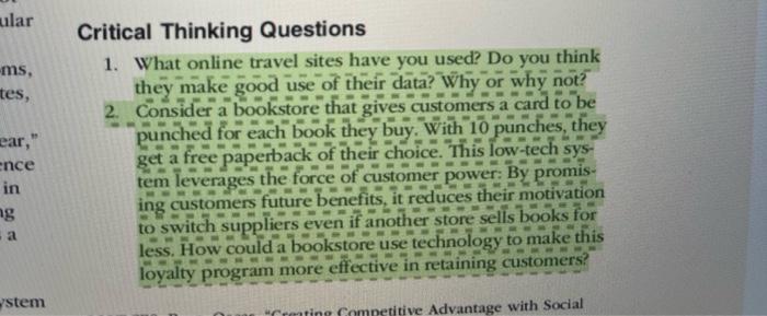 help please 100 PART Uverview Case Two 5 n d ST