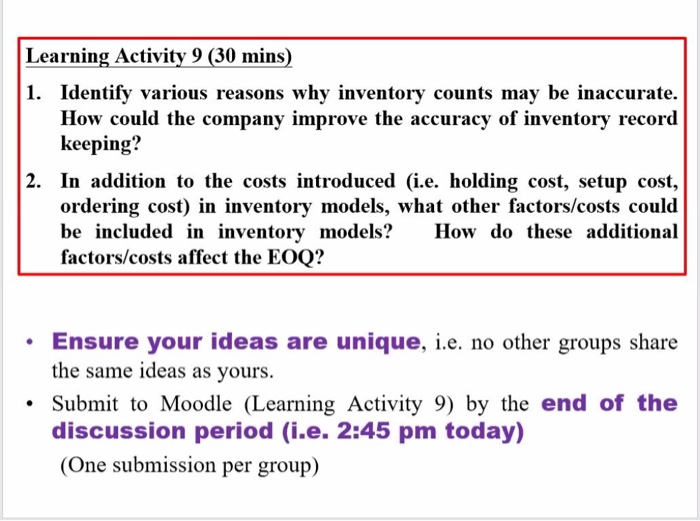 plese answer the second one Learning Activity 9