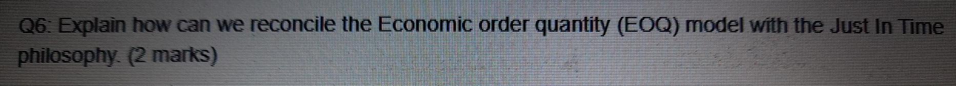 Q6. Explain how can we reconcile the Economic
