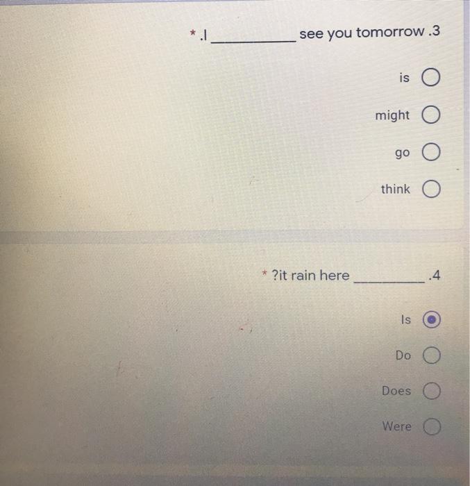 see you tomorrow.3 is O might O go O think o *