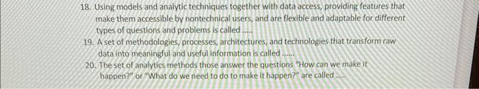18 19 20 18. Using models and analytic techniques