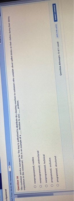 Ssignment tart Time: 06:01 PM / Remaining