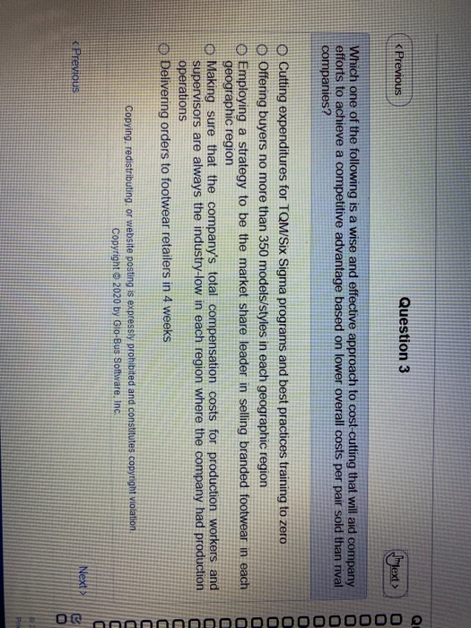 { < Previous Question 1 Next > Flawed ways to