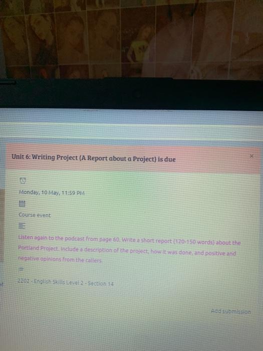 Unit 6: Writing Project (A Report about a