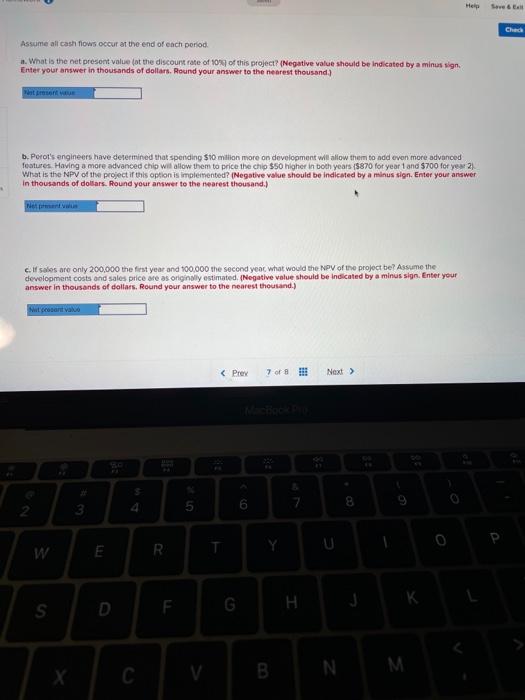 Problem 3-11 (Algo) Perot Corporation is