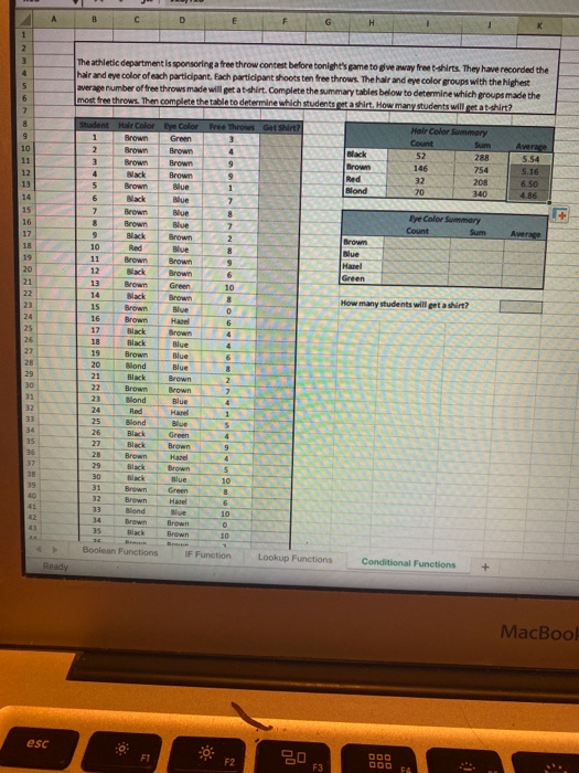 A B D 1 2 3 4 5 6 2 The athletic department is