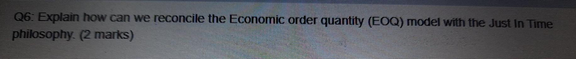 Q6. Explain how can we reconcile the Economic