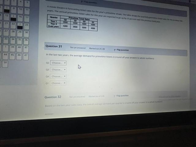 10 20 ar 3600 4000 27 30 B 35 1 39 18 Question 31