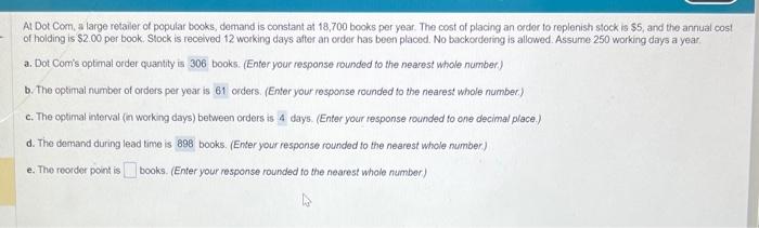 f. What is the inventory position immediately