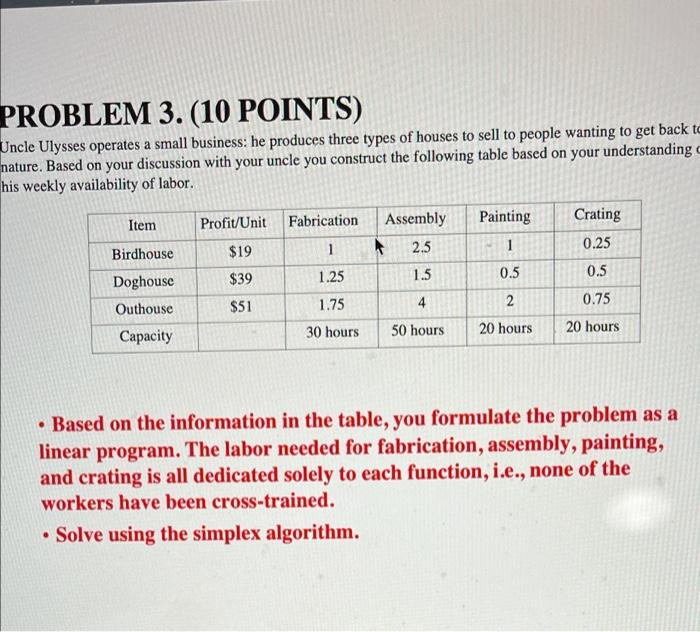 please just post an excel shhet PROBLEM 3. (10
